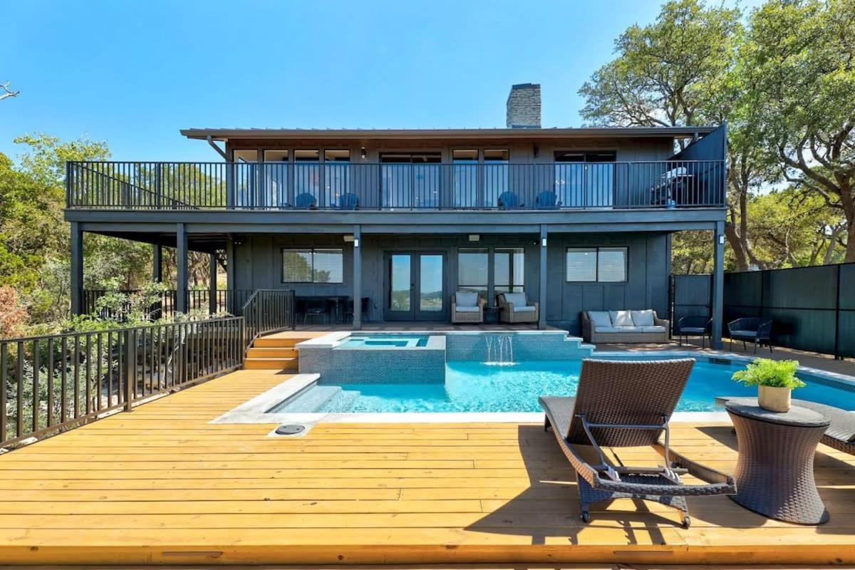 Atlantis On Lake Travis Pool Hot Tub Dock Villa Leander Dış mekan fotoğraf