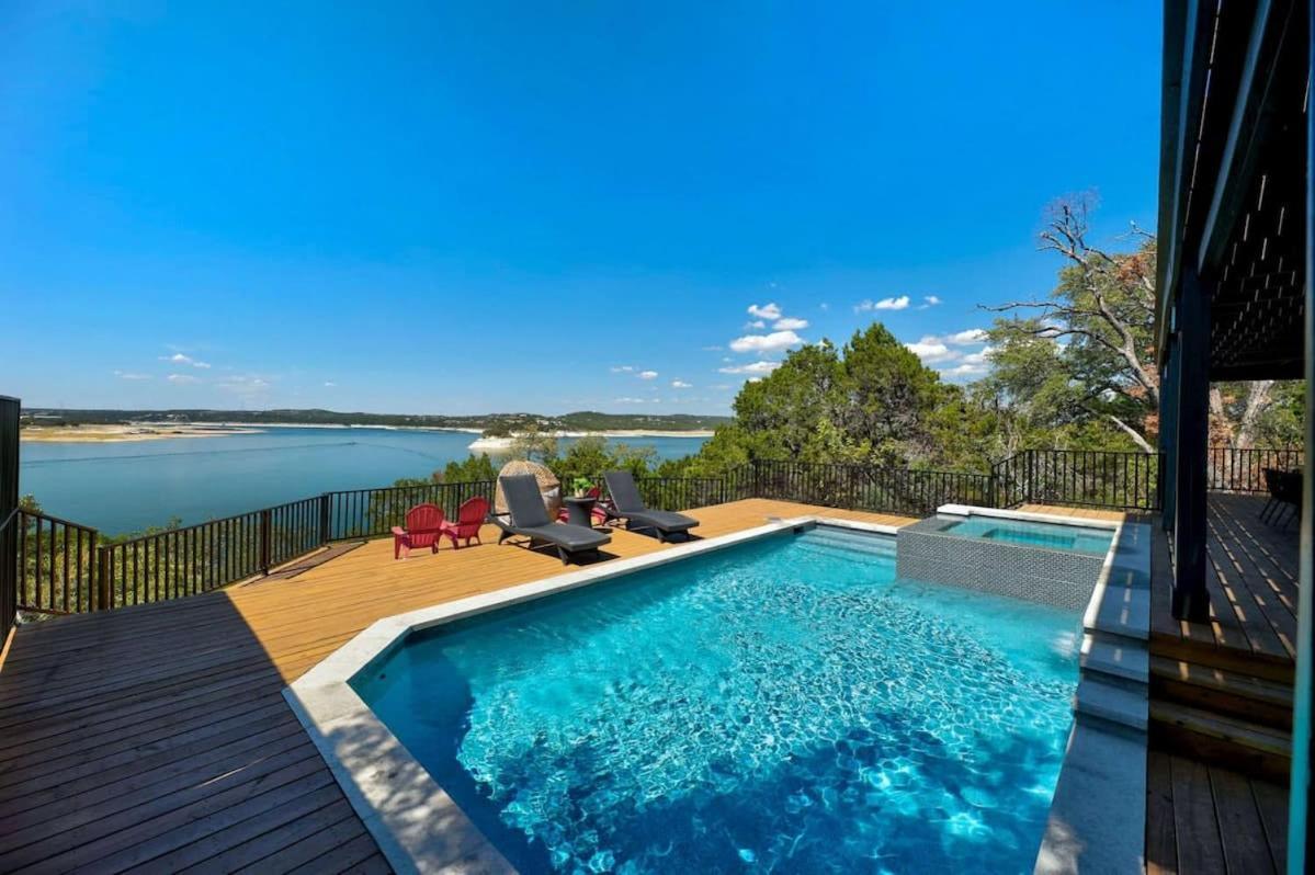 Atlantis On Lake Travis Pool Hot Tub Dock Villa Leander Dış mekan fotoğraf