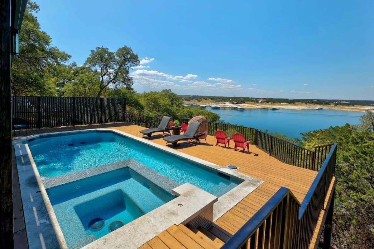 Atlantis On Lake Travis Pool Hot Tub Dock Villa Leander Dış mekan fotoğraf