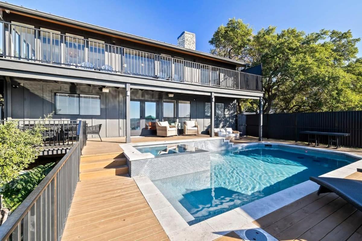 Atlantis On Lake Travis Pool Hot Tub Dock Villa Leander Dış mekan fotoğraf